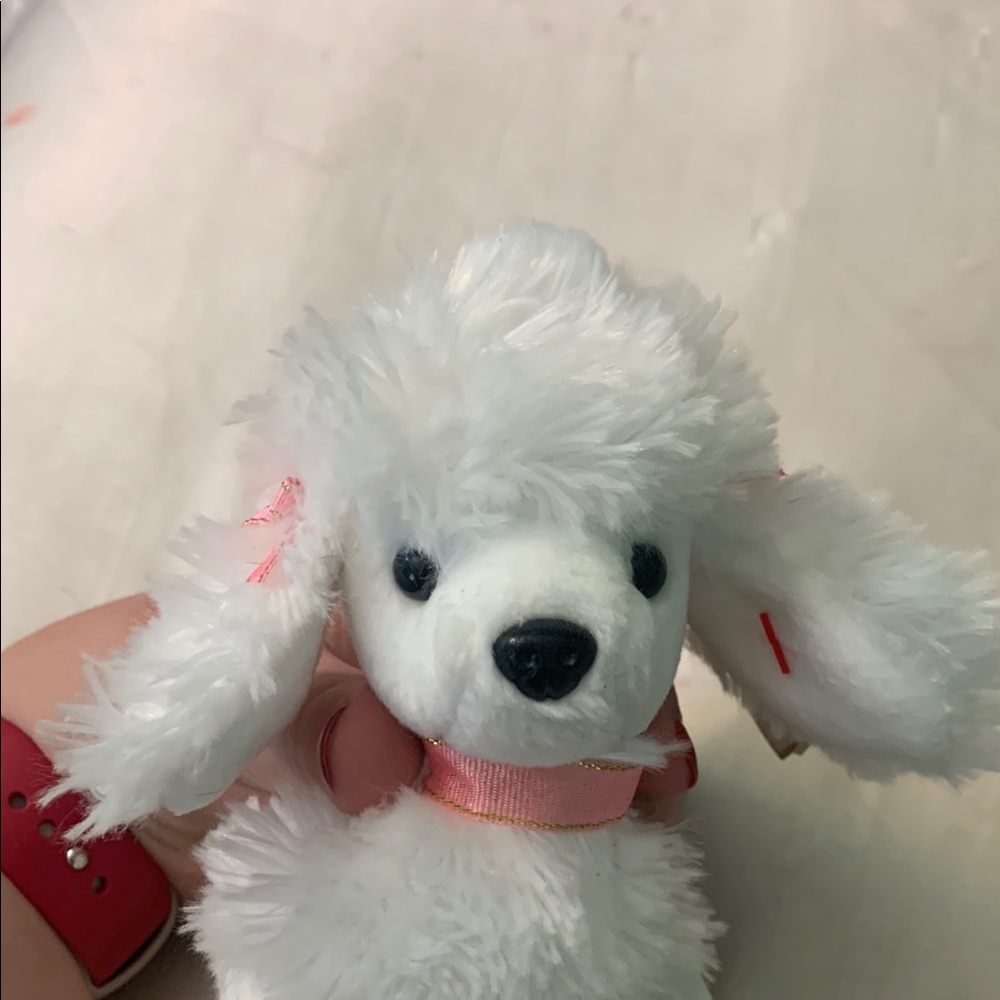 Ty White Stuffed Animal Poodle